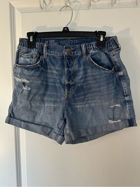 Juniors Size 11 Arizona Distressed Denim Shorts - Blue